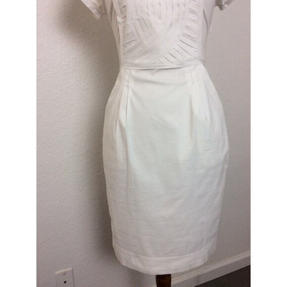 BCBGMAXAZRIA Dress Sheath Bodycon Pleated Doree Stretch - Picture 4 of 11